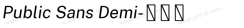Public Sans Demi字体转换 Public Sans Demi字体转换